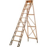 Used 19th Century French Folding Library Ladder