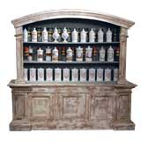 French Antique Distressed Provencal Bookcase