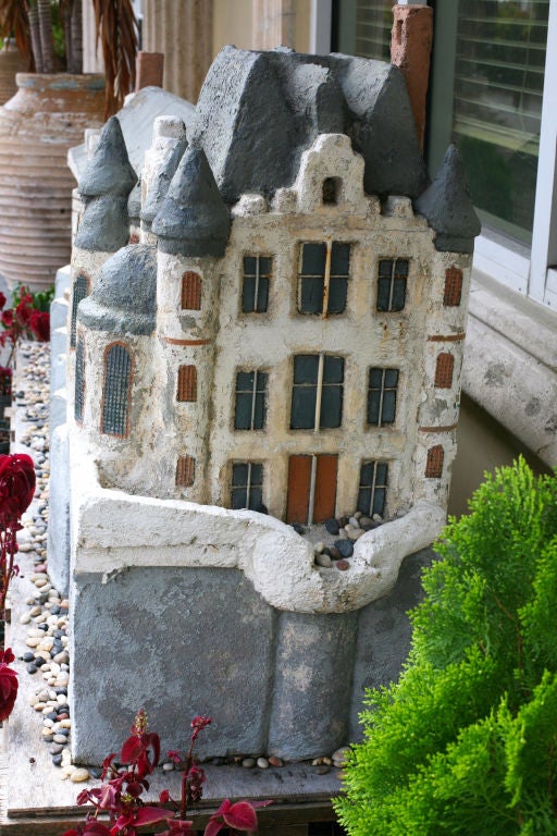Fantastic French Antique Model of the Chateau de Chenonceau with amazingly accurate details, including wooden window panes and staircases. This model is built on a 20:1 scale of the true masterpiece in Loire Valley in France.  Made of               