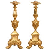 Exquisite 18th Century Italian Gilt wood Candlestick