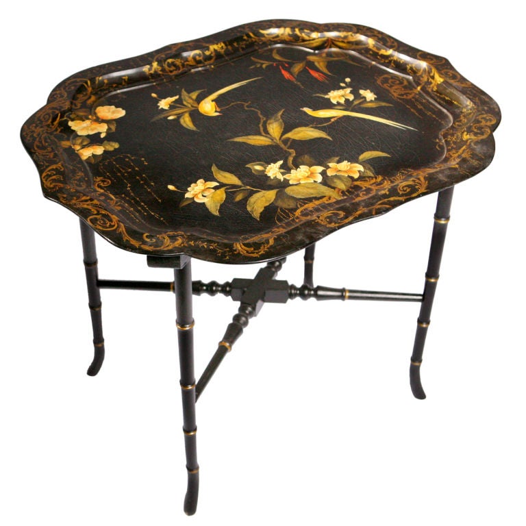 Papier-Mache Tray Table