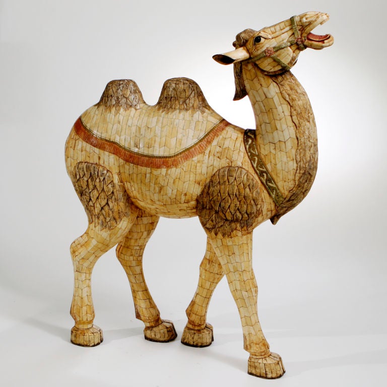 20th Century BONE CAMEL FIGURES