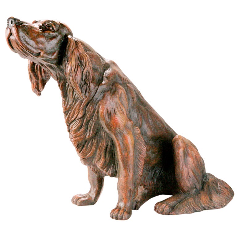 English Setter Sculpture For Sale