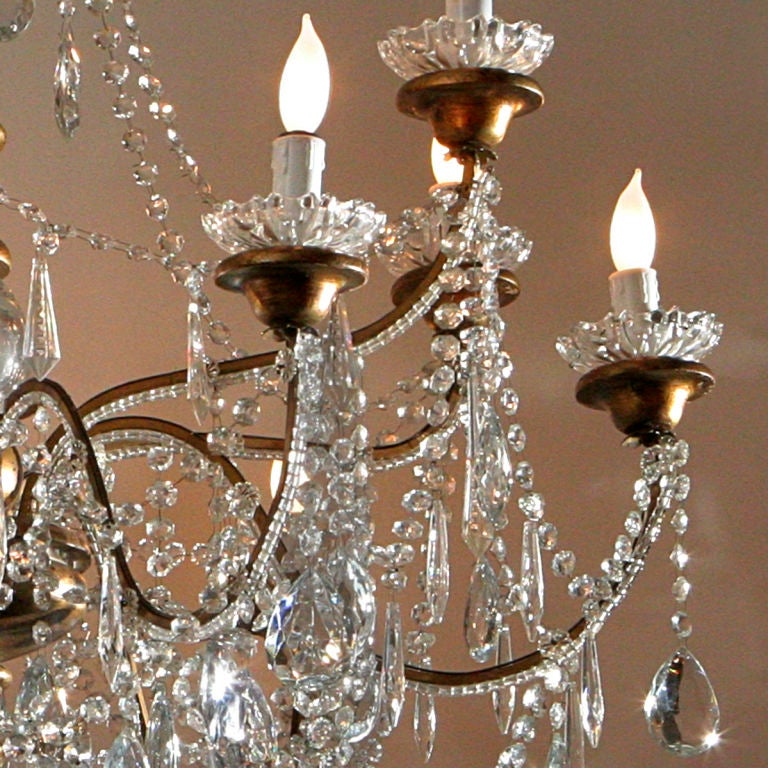 French FRENCH CRYSTAL CHANDELIER
