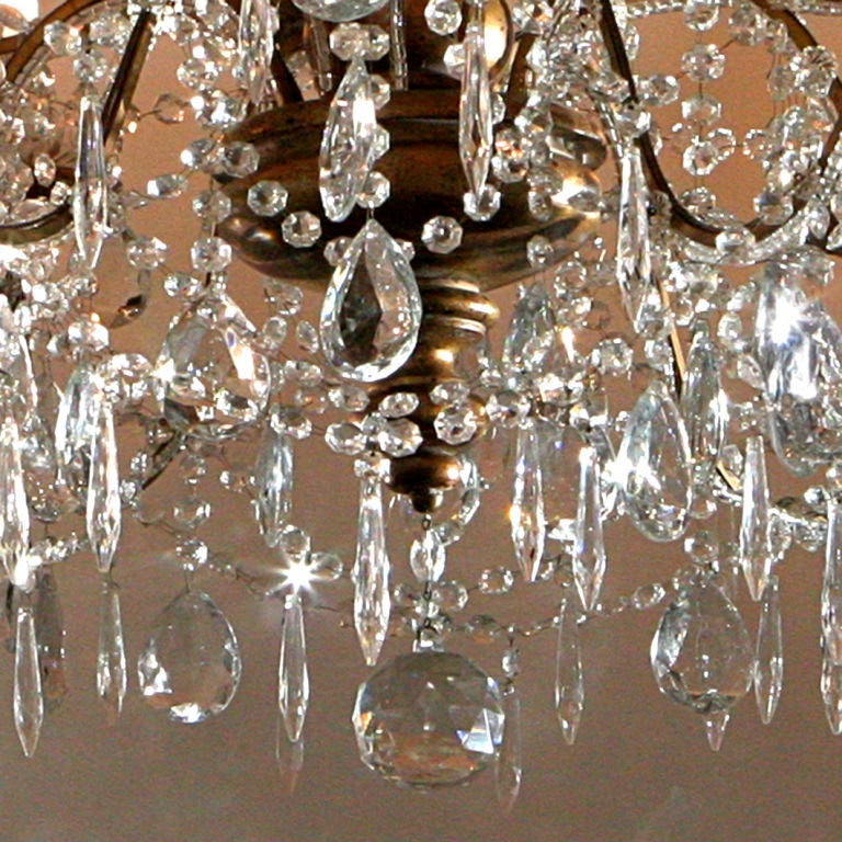 FRENCH CRYSTAL CHANDELIER In Excellent Condition In New York, NY