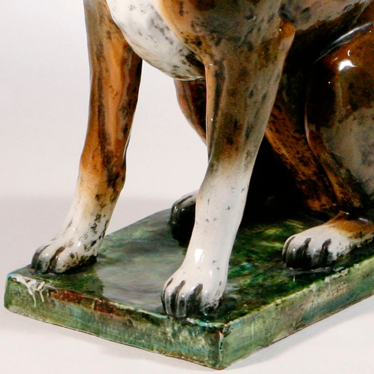 ceramic boxer dog figurine