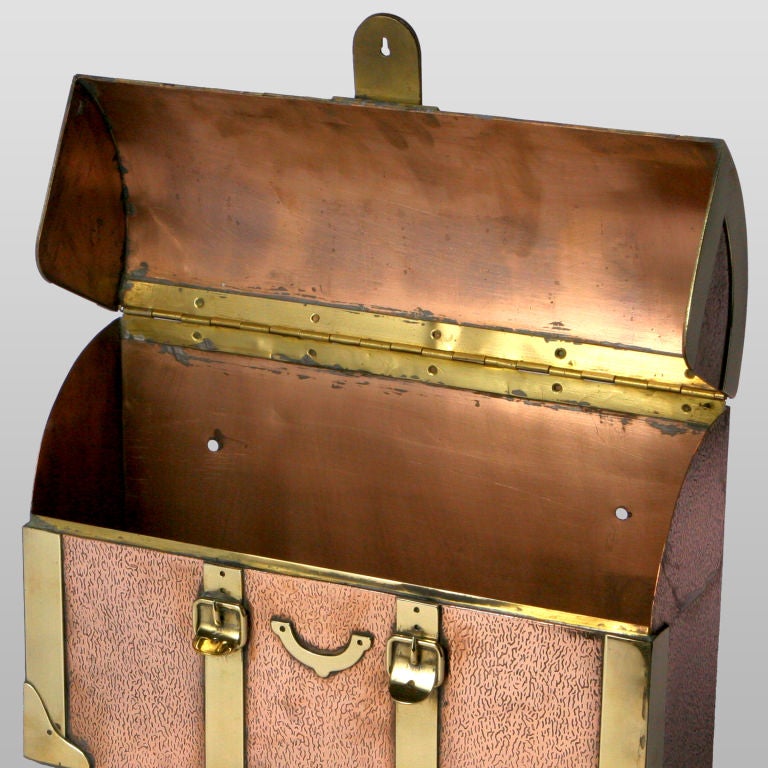 BRASS AND COPPER MAILBOX