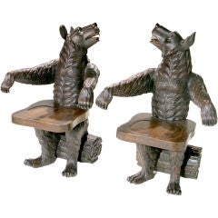 Black Forest Bear Chairs 4