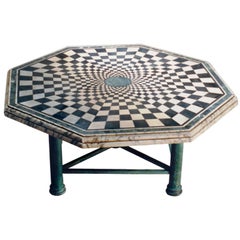 Checkerboard Marble Table 