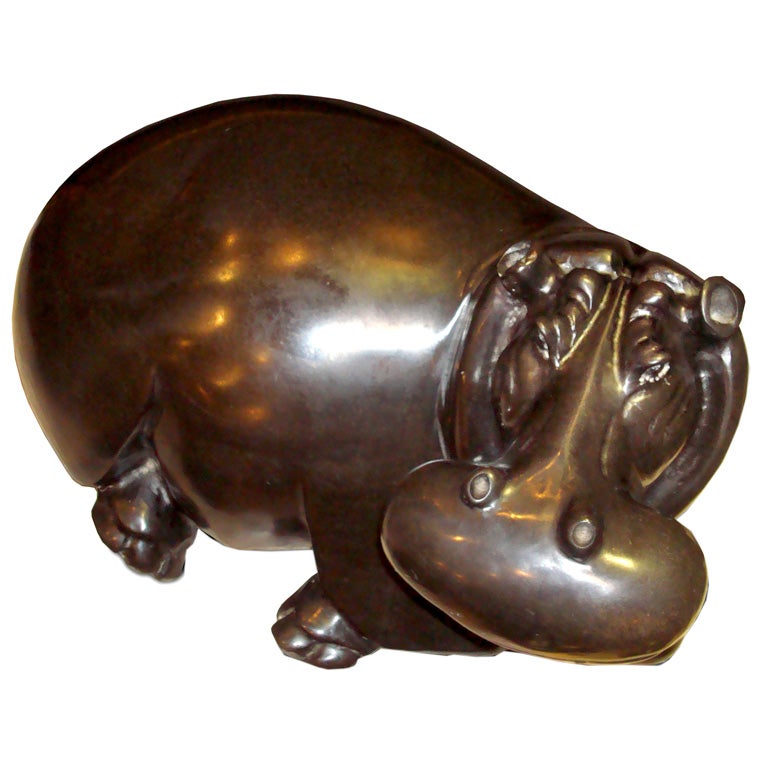 Large Stone Hippo