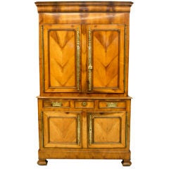 Used French Fruitwood Cupboard