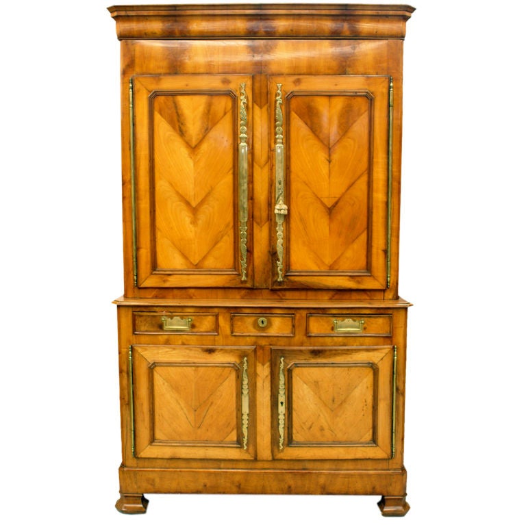 French Fruitwood Cupboard For Sale