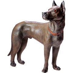 Vintage Terracotta Shepherd Dog