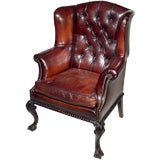 Used ENGLISH LEATHER CHAIR