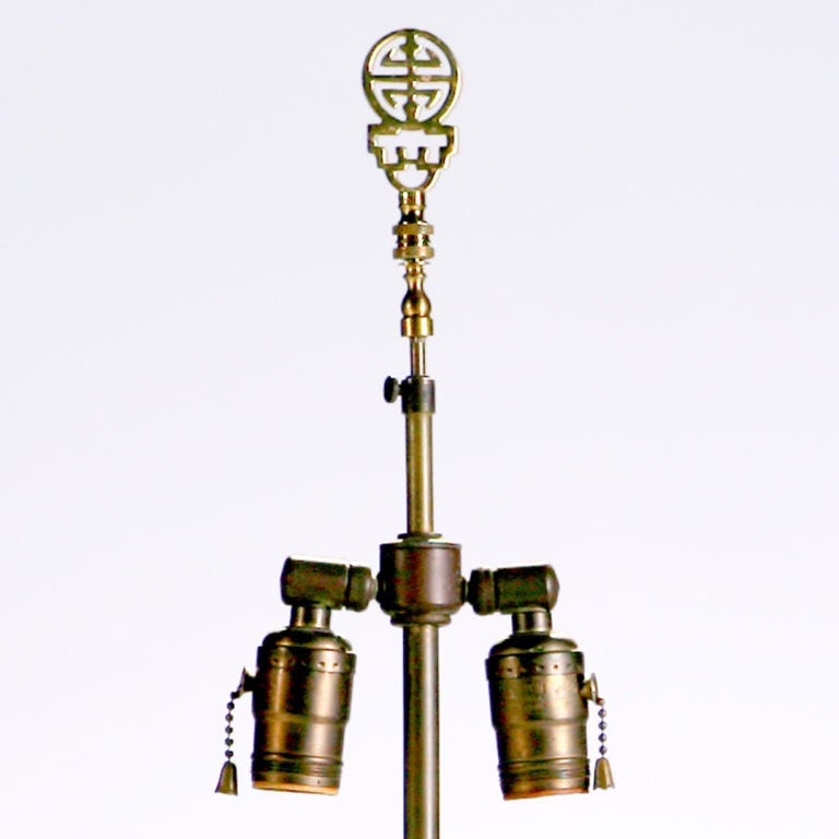 PAIR OF CLOISONNE LAMPS