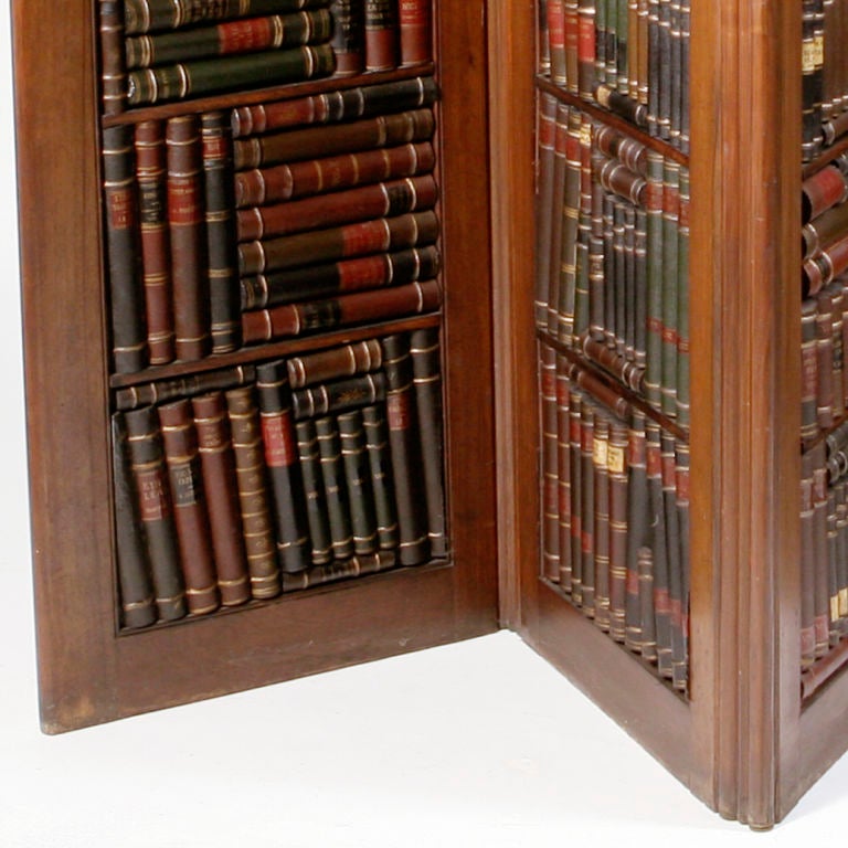 English Mahogany Book Screen In Good Condition In New York, NY