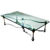 METAL FRAME COFFEE TABLE