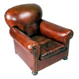 Antique ENGLISH LIBRARY CHAIR
