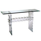 LUCITE CONSOLE