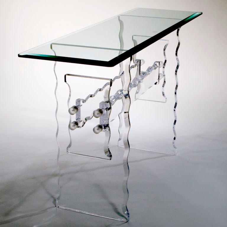 LUCITE CONSOLE