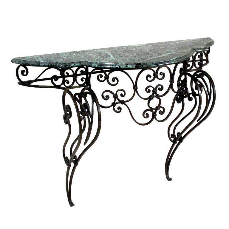 French Marble-Top Console For Sale
