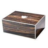 Antique ZEBRA WOOD CIGAR BOX