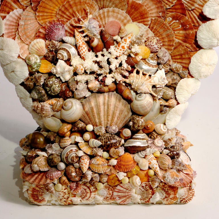 SHELL GROTTO TABLE In Excellent Condition In New York, NY