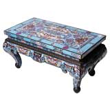 CLOISONNE COFFEE TABLE