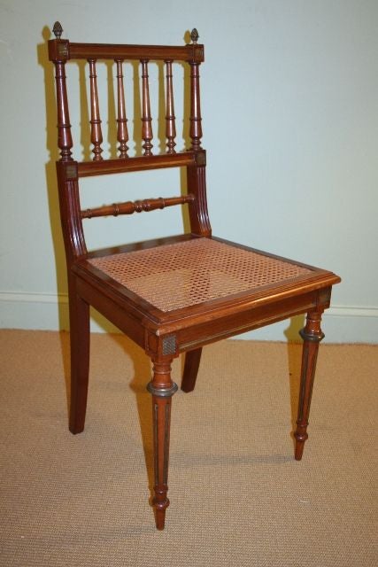 Pair of French 1900's Louis XVI Style Sidechairs In Good Condition In Buchanan, NY