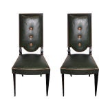 Set 6 French 1940's Dining Chairs
