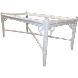 Faux Bamboo Chippendale Styel Coffee Table