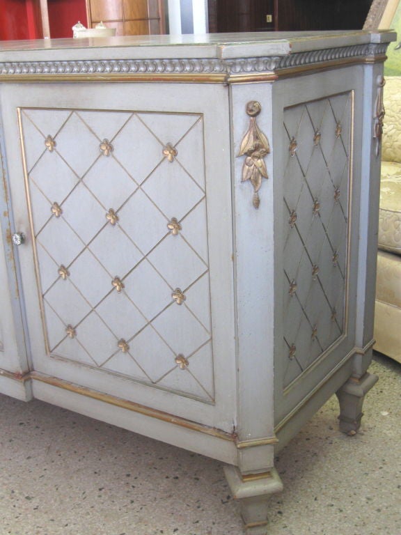 Elegant Painted French Sideboard/Cabinet 1