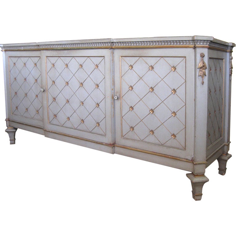 Elegant Painted French Sideboard/Cabinet