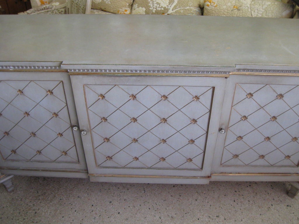 Elegant Painted French Sideboard/Cabinet 4