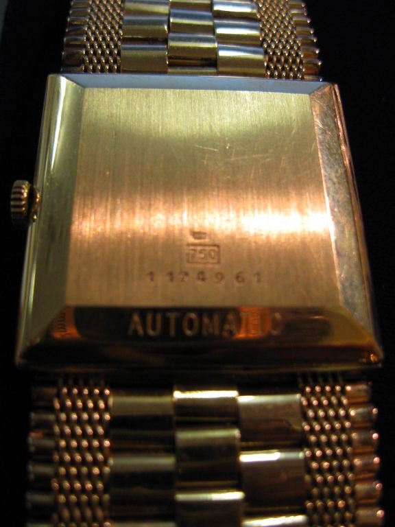 Mid-20th Century 18K Gold Juvenia Macho Model  Automatic Watch