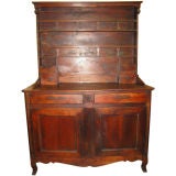 Antique Early 19th Century French 2pc Fruit Wood Buffet