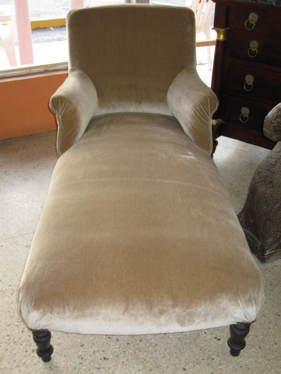 French 19thC Chaise Longue 1