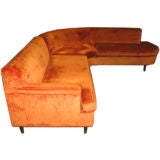 Wonderful 40's Curved Sofa