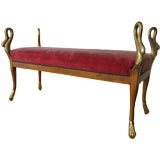 French 19thC Bench, Swans Neck/ Col de Signe