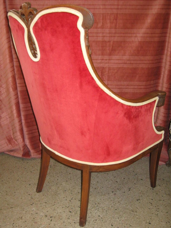 French Pair of of Rope /Tassel / Plume Bergeres/Armchairs
