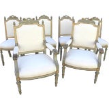 Fabulous Suite of  6 French LXV Style Dining Room Chairs