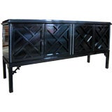 Fabulous Chinese Chippendale Style Lacquered Sideboard