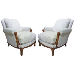 Fabulous Pair Of Traditional French Bergeres/Armchairs