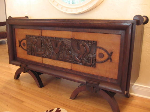 Mid-20th Century Superb French Sideboard / Credenza by Charles DUDOUYT