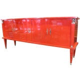 French Sideboard, Mid Centruy Lacquered Empire Style
