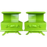 Exceptional Pair of 40's end / side tables