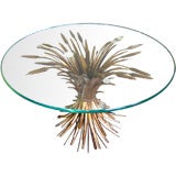 Italian Sheaf of Wheat Guilded Iron Table