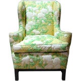 Elegant Chippendale Wing/Club Chair