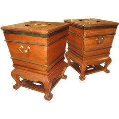 Vintage Superb Pair of Large Chinese Ice Chests
