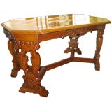 Beautiful Old Spanish Tressel Table